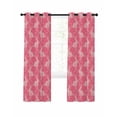 thumbnail image 7 of Easter Bunny Blackout Curtains for Bedroom/Living Room, Pink Cute Rabbits Animal Cartoon Thermal Insulated Kitchen Drapes with Grommets, Light Blocking Window Treatment, 2 Panels 42" x 84", 7 of 7