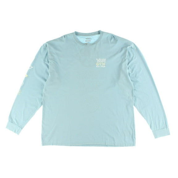 Vans Vans Jank Ditsy Ls Mens Active Shirts & Tees Size XXL, Color: Sky Blue