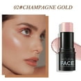 thumbnail image 2 of Glossy 3D Blush Stick, Silkworm Powder Texture, High-Pigment, Buildable Coverage, For Professional Makeup, Long-Lasting Wear, Velvety Finish, Compact Design, Ideal for Parties, Work Events, Travel,, 2 of 8