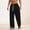 Black(New), variant on PNTUTB Men's Lightweight Breathable Solid Color Casual Stretch Drawstring Waist Wide-Leg Pants