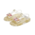 thumbnail image 4 of Sandals for Girls, Thick-Soled Crystal Jelly Princess Shoes with Bow , Spring/Summer Style, Comfortable Childrens Sandals, 4 of 9