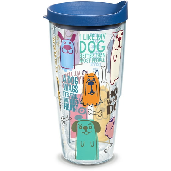 Tervis Dog Sayings Made in USA Double Walled Insulated Tumbler Travel Cup Keeps Drinks Cold & Hot, 24oz, Classic