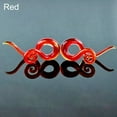 thumbnail image 2 of jiaroswwei 1 Pair Unisex Glass Twisted Snail Ear Gauges Hangers Plugs Stretchers Expanders, 2 of 8