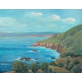 thumbnail image 2 of OToole, Tim 32x26 Black Ornate Wood Framed with Double Matting Museum Art Print Titled - Rocky Coastline I, 2 of 4