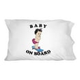 thumbnail image 1 of Baby On Skate Board Funny Humor Novelty Bedding Pillowcase, 1 of 4