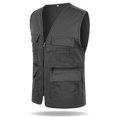 thumbnail image 1 of Women Fishing Cargo Vest Casual Safari Waistcoat Solid Color Jacket, 1 of 2