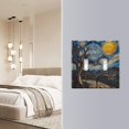 thumbnail image 4 of Yayeee Toggle Light Switch Wall Plate 3-Gang 6.37"x4.48" Decorative Outlet Cover, Swirling Starry Sky, 4 of 7