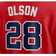 thumbnail image 3 of Camisetas de béisbol de la famosa marca Atlanta con bordados para hombres, mujeres y jóvenes, personalizadas #1 ALBIES #3MURPHY #13 ACUNAJR #27 RILEY OLAON, 3 of 5