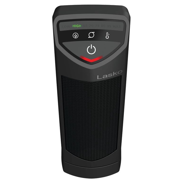 Lasko 1500W 14 Personal Oscillating Ceramic Electric Tower Space Heater,  CT14320, Black - Walmart.com