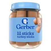 Gerber 3rd Foods Mealtime for Baby Lil' Sticks, Turkey, 2.5 oz, Jar