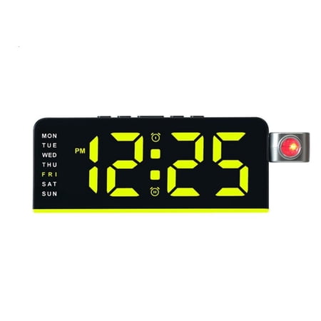 ANXPTIME Projection Clock for Bedroom,Digital Clock Duals Loud Alarm Clock with Date