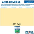thumbnail image 2 of PINTURA VINILICA ACUA COVER COLOR PAJA MATE ACUARIO CUBETA, 2 of 5