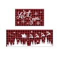 thumbnail image 2 of ¡Ofertas navideñas en liquidación! PRETXORVE - Juego de tapetes navideños para cocina, tapetes navideños para pies, tapetes decorativos para fiestas, 2 of 3