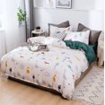 thumbnail image 1 of TEMOGU-Dinosaur Duvet Cover Queen Cartoon Animals Bedding Set Soft Microfiber Dino Print Comforter Cover for Teen Boys Girls with Zipper Ties, 1 of 4
