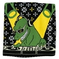 thumbnail image 2 of T-Rex DJ Holiday Dinosaur Festive Tunes Ugly Christmas Sweater Multicolor, 2 of 7