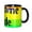 Black, variant on Watercolor Flower Pattern Coffee Mug Fun Custom Ceramic Mugs 11oz Black