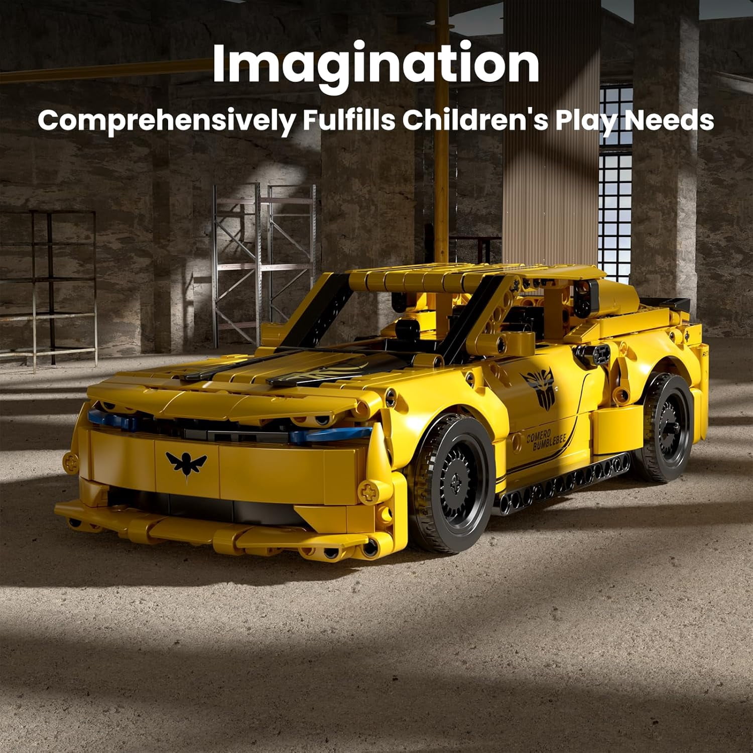 Ylutex Cars Hellcat Pull Back Sports Car, 15081 Model Car Kits Toy for for Adult and Who Like Building Block Kit (736 Pcs)