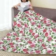 thumbnail image 6 of Pofeuu Flower Print Ultra-Soft Micro Fleece Blanket,for Bed Or Sofa,All Season Throw Blankets Flannel Blanket-40"x30", 6 of 7