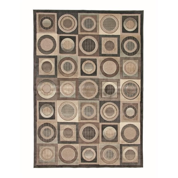 Abacasa Napa Seymour Tan-Grey-Brown 5x8 Area Rug