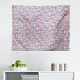 thumbnail image 1 of Blue and Pink Tapestry, Abstract Butterflies Repeating Pattern on Pink Background Print, Fabric Wall Hanging Decor for Bedroom Living Room Dorm, 2 Sizes, Multicolor, by Ambesonne, 1 of 1