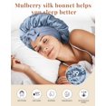thumbnail image 3 of Gorro de seda AWAYTR para mujeres que duermen, 100% seda de morera, 3 of 7