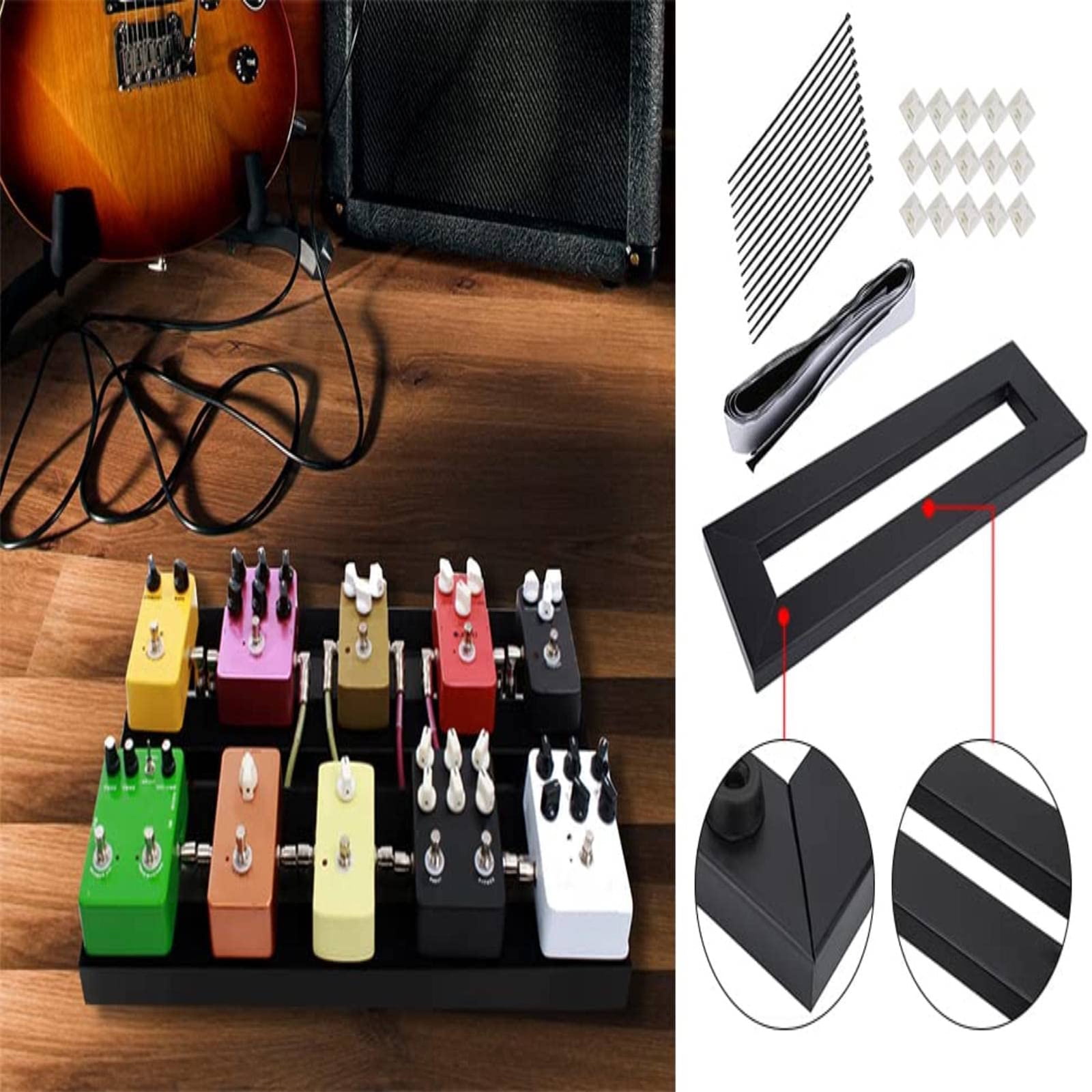 High Strength Aluminum Alloy Thin Light Weight Guitar Pedal Board Case For Electric Guitar Effects Pedal Small Size