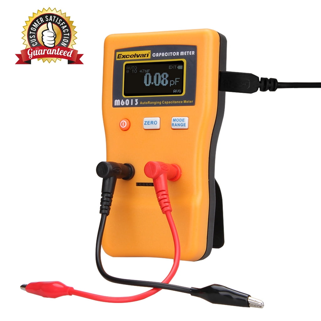 Excelvan M6013 Digital Auto Ranging Capacitance Meter Capacitor Tester Professional 0.01pF... by Excelvan