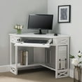 thumbnail image 3 of Corner Computer Writing Desk in White, 3 of 15
