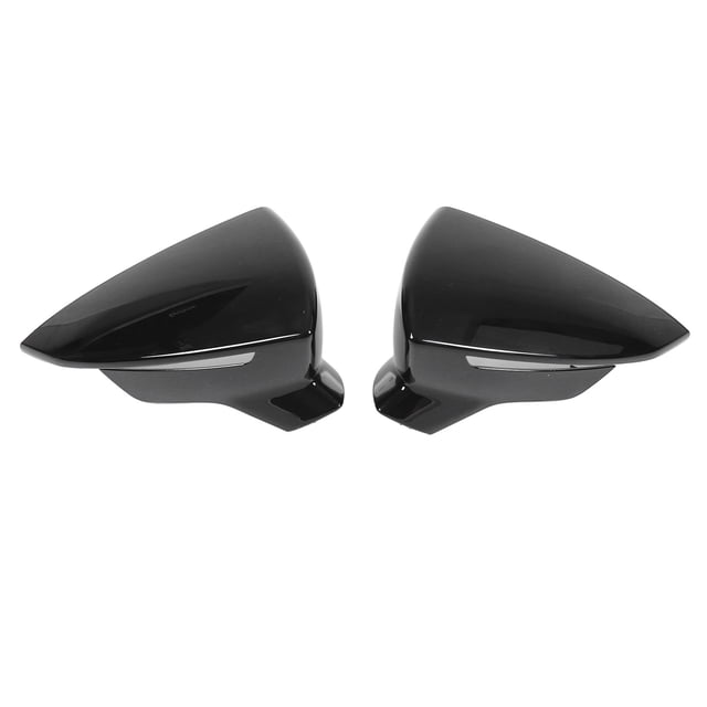 Par de cubiertas protectoras para espejo retrovisor izquierdo y derecho de repuesto para SEAT Leon Mk3 5F ST FR Cupra 2013-2019, color negro brillante