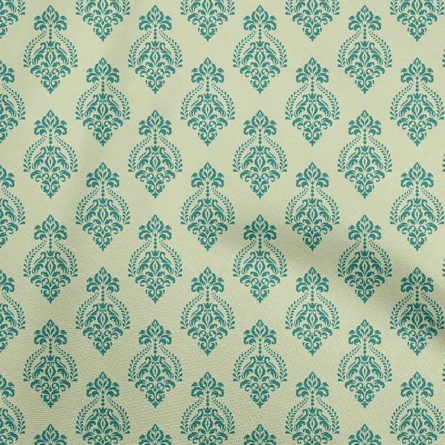 oneOone Velvet Light Olive Green Fabric Mandala Sewing Craft Projects Fabric Prints By Yard 58 Inch Wide