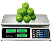 Costway 66 lbs Digital Weight Scale Price Computing Retail Count Scale Food Meat Scales