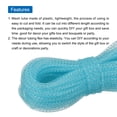 thumbnail image 3 of Uxcell 48 Yards Mesh Tube 3/16 Inch Decor Tubing Flex for Wreath,DIY Craft Light Blue Silver, 3 of 3