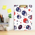 thumbnail image 2 of FORMRS Acrylic Clipboard with Low Profile Clip Standard A4 Letter Size, 12.5" x 9", Star Spangled Helmets, 2 of 8