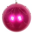 thumbnail image 1 of Vickerman MT194770D Rideau Pailleté Fuchsia 6 Pouces - 3 par Sac, 1 of 3