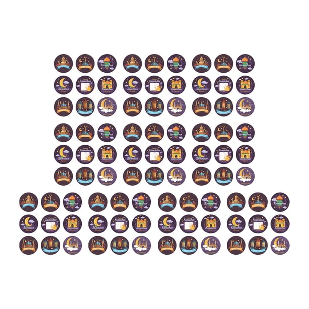 Pegatinas multiusos para Ramadán, cajas, pegatinas, tarjetas, calcomanías, sobres, etiquetas. Estilo R