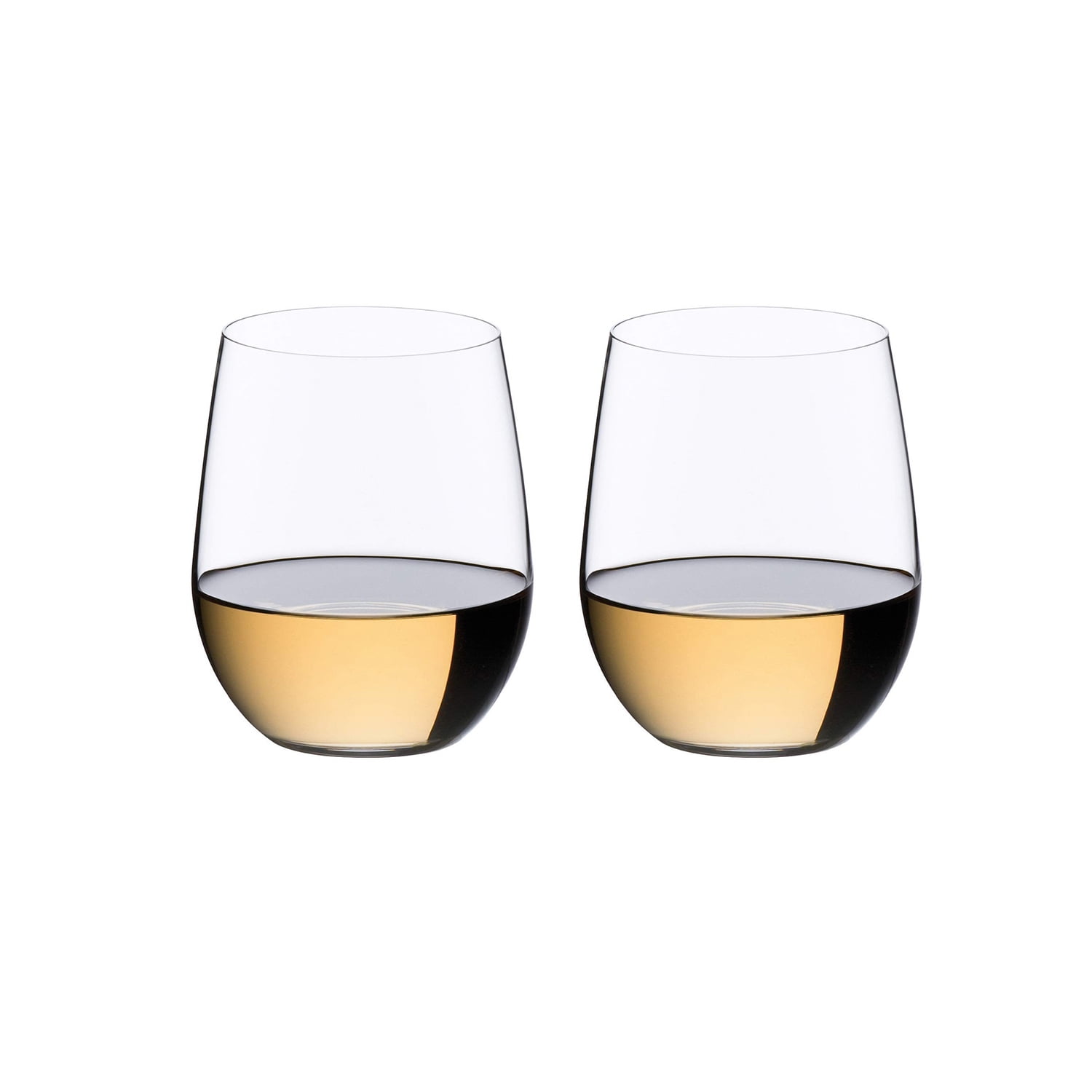 Riedel Stemless Wine Glasses Set 11.25 Oz Crystal Viognier Chardonnay Clear 4 Pk 