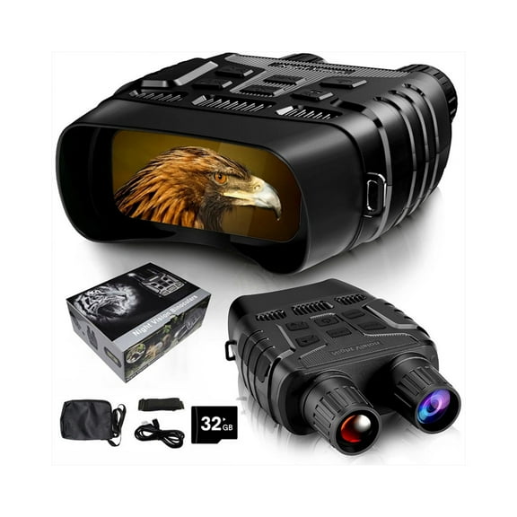 Night Vision Goggles, Outdoor 4K Night Vision Binoculars In Full Darkness, 8X Digital Zoom, 32GB Memory Card, 2.31-inch TFT Display Screen For Camping Security