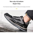 thumbnail image 3 of Men's Work Shoes Steel Toe Safety Shoes for Men Lightweight Work Sneakers Puncture Proof Safety Work Shoes for Construction Non Slip Safety Sneakers Comfortable Breathable Walking Tennis Shoes, 3 of 9