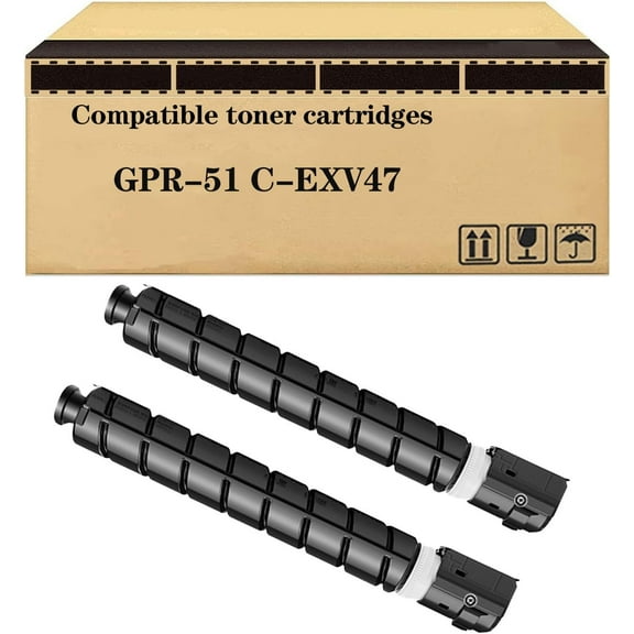 Compatible Toner Cartridge Replacement for Canon GPR-51 C-EXV47 Toner High Yield for Image Runner Advance C250 C350 Image Runner Advance C255iF C355iF C350iF Printers