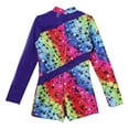 thumbnail image 5 of inhzoy Kids Long Sleeve Gymnastics Leotard for Girls Ballet Dancewear Starry Rainbow 16, 5 of 8