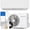 White, variant on Cozeware 24000 BTU Mini Split Air Conditioner and Heat Pump, 20 SEER2 230V Ductless Inverter AC, Works with Alexa & WiFi, Cools & Heats Up to 1500 Sq. Ft., 3 Eco Modes, Installation Kit, 2 Ton