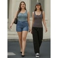 thumbnail image 6 of MOYIKO Women's Sleeveless Henley Tank Tops Ribbed V Neck Button Down T Shirts Summer Slim Fit Tee Tops, 6 of 7