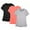 Black/Granite/Orange, variant on icyzone Workout Running Tshirts for Women - Fitness Athletic Yoga Tops Exercise Gym Shirts