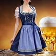 thumbnail image 2 of oqasdz Oktoberfest Womens Dresses Square Neck Elegant Lace Dress for Festival Fair Themed Outfit Wear Party Casual Comfort Soft Daily Wear, 2 of 5