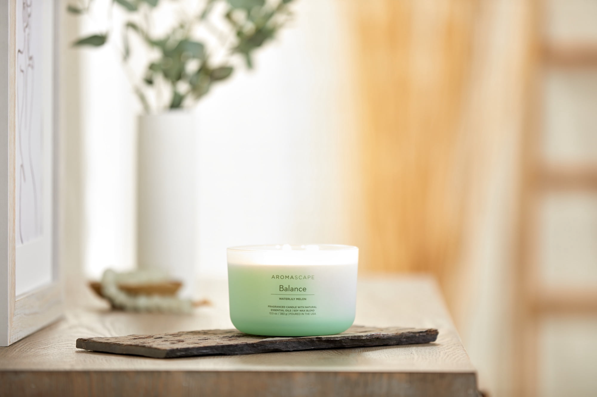 Chesapeake Bay Candle, Coffee Table 3-Wick Jar Candles | Balance (Waterlily Melon)