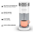 thumbnail image 4 of Cafetera Keurig K-Slim, monodosis, K-Cup, blanca, 4 of 9