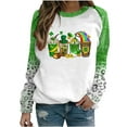 thumbnail image 2 of Tponi Funny Shirts Crew Neck Top Long Sleeve Shamrock Multicolor St Patrick’S Day Clothing M, 2 of 3