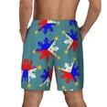 thumbnail image 2 of Mens Filipino Flag Stars Sun Pattern Swimming Trunks with Compression Liner Beach Quick Dry Swim Shorts, 2 of 6