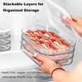 thumbnail image 2 of Multi-Layer Food Storage Container with Lid – 3 Compartments, Stackable Set for Kitchen, Transparent Lid for Fridge, 2 of 7