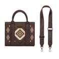 thumbnail image 3 of Wrangler Aztec Tote Bag for Women Boho Satchel Purses and Handbags, Coffee, 3 of 7